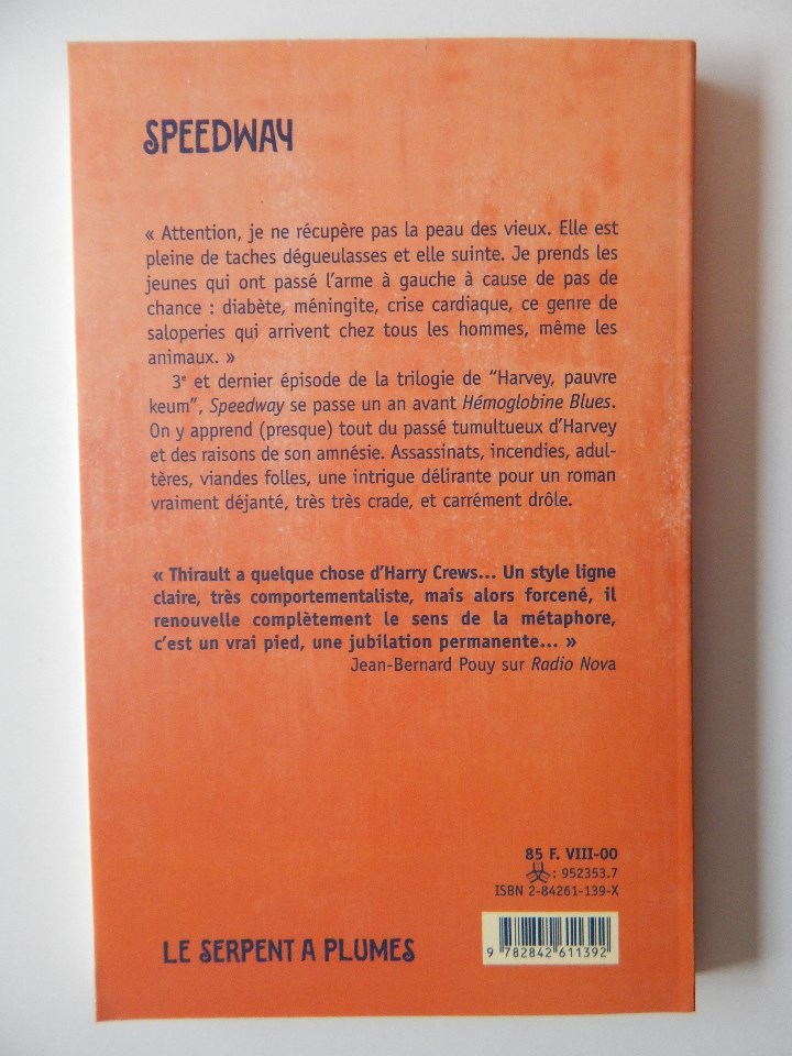 Libros de segunda mano: Speedway - Philippe Thirault, 2000 - Libro franc&eacute;s - Foto 2
