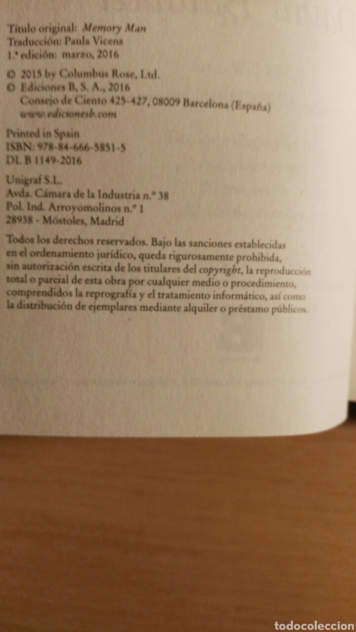 Libros de segunda mano: Memoria total - Foto 5
