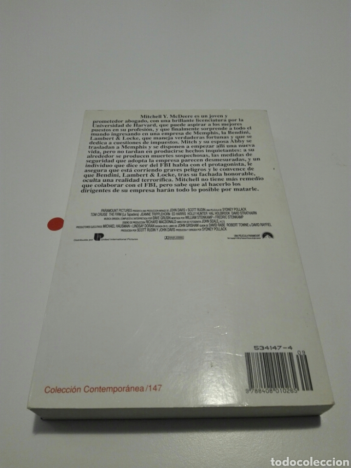 Libros de segunda mano: LA TAPADERA. JOHN GRISHAM. - Foto 2