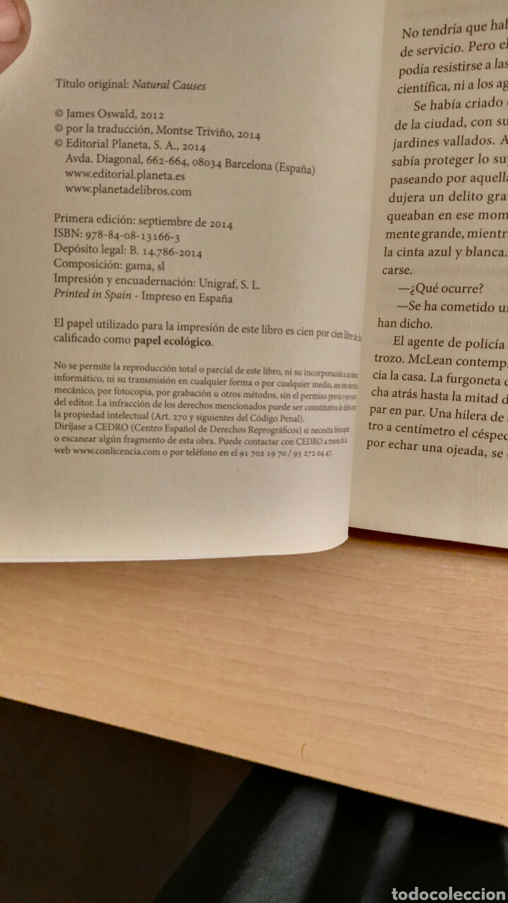 Libros de segunda mano: Causas naturales - Foto 5