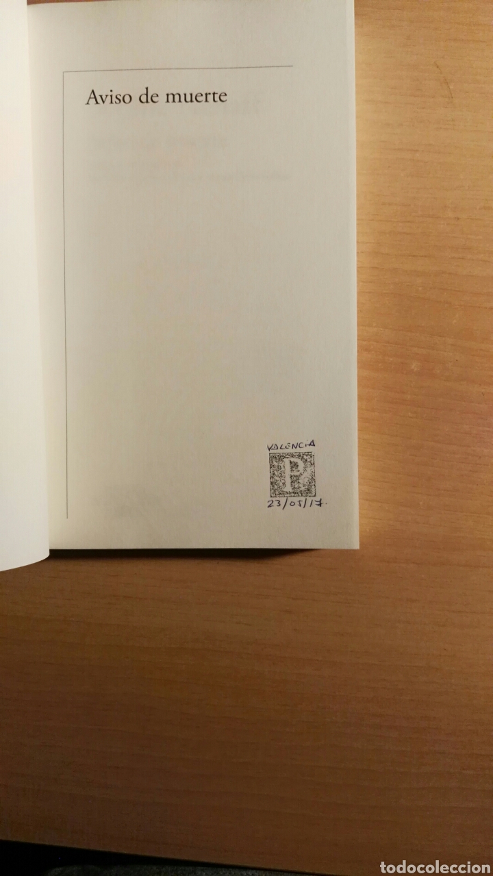 Libros de segunda mano: Aviso de muerte - Foto 4