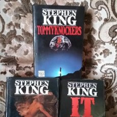 Libros de segunda mano: LOTAZO STEPHEN KING: APOCALIPSIS + IT + TOMMYKNOCKERS. TAPA DURA Y SOBRECUBIERTA.. Lote 243027225