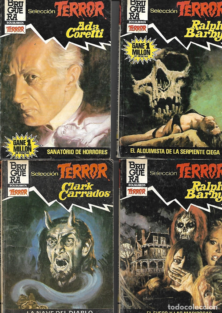 Libros de segunda mano: 4 TITULOS DE seleccion terror a&ntilde;os 70/80