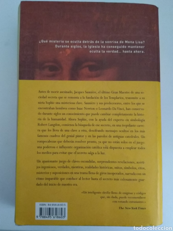 Libros de segunda mano: EL CODIGO DA VINCI/DAN BROWN - Foto 2