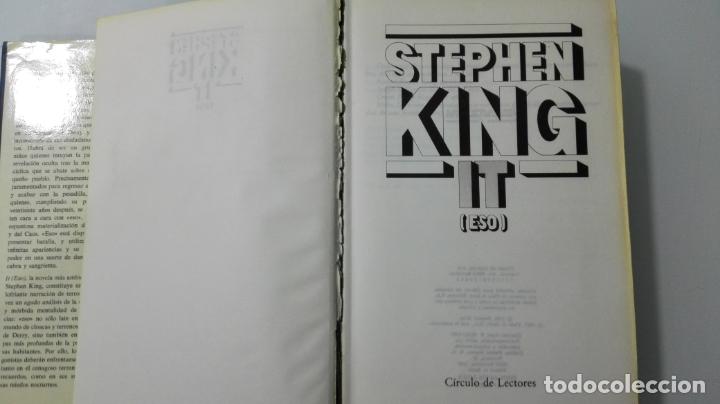 Libros de segunda mano: IT - STEPHEN KING, CIRCULO DE LECTORES, A&Ntilde;O 1987 - Foto 2