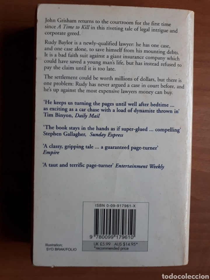 Libros de segunda mano: THE RAINMAKER. JOHN GRISHAM - Foto 2