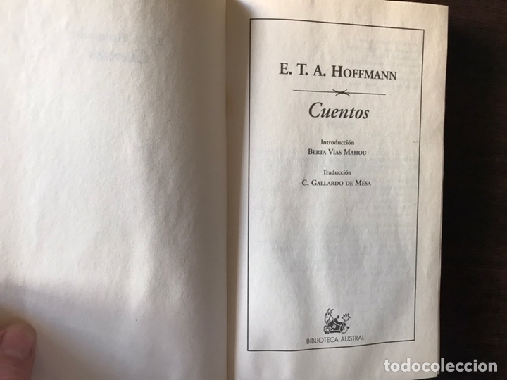 Libros de segunda mano: Cuentos . E.T.A. Hoffmann - Foto 2