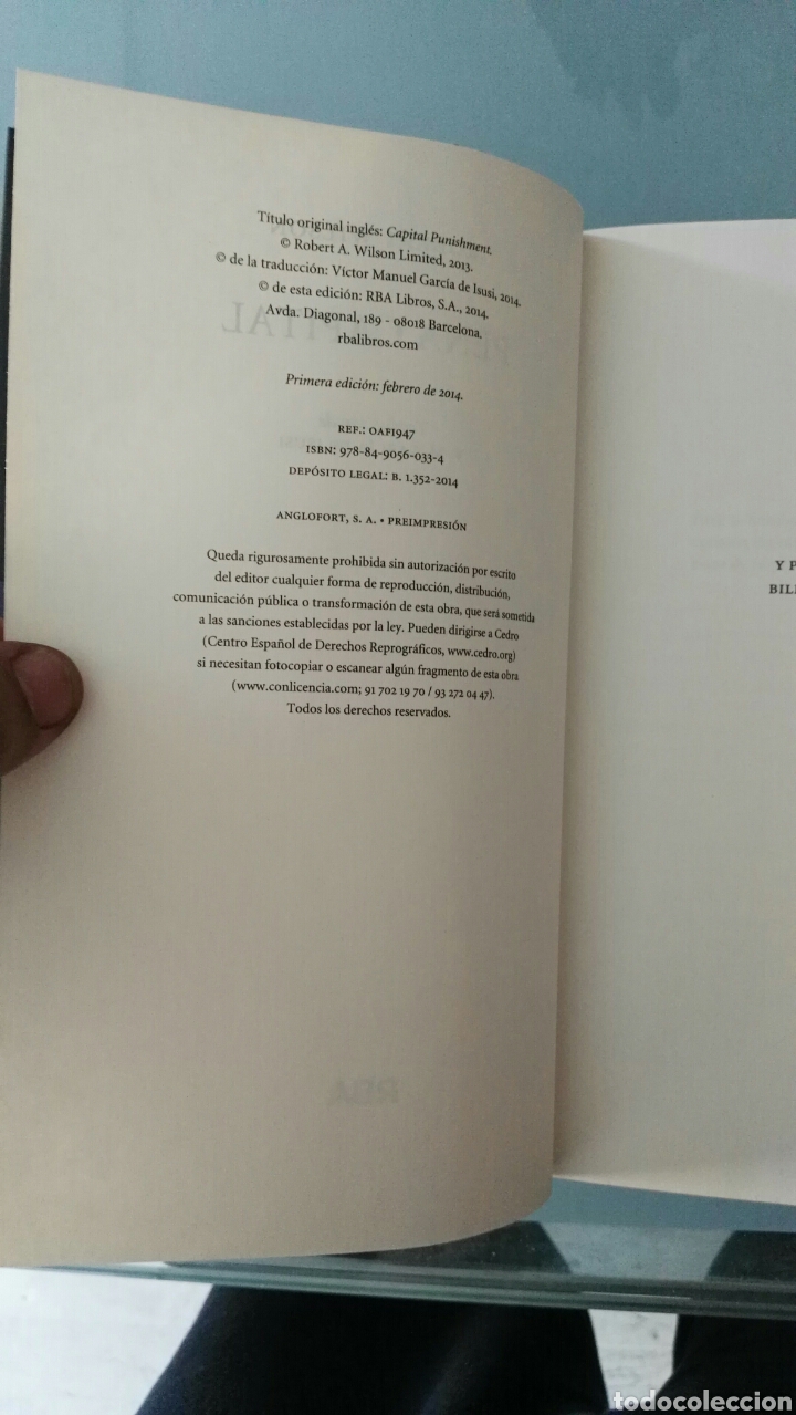 Libros de segunda mano: Pena capital - Foto 7