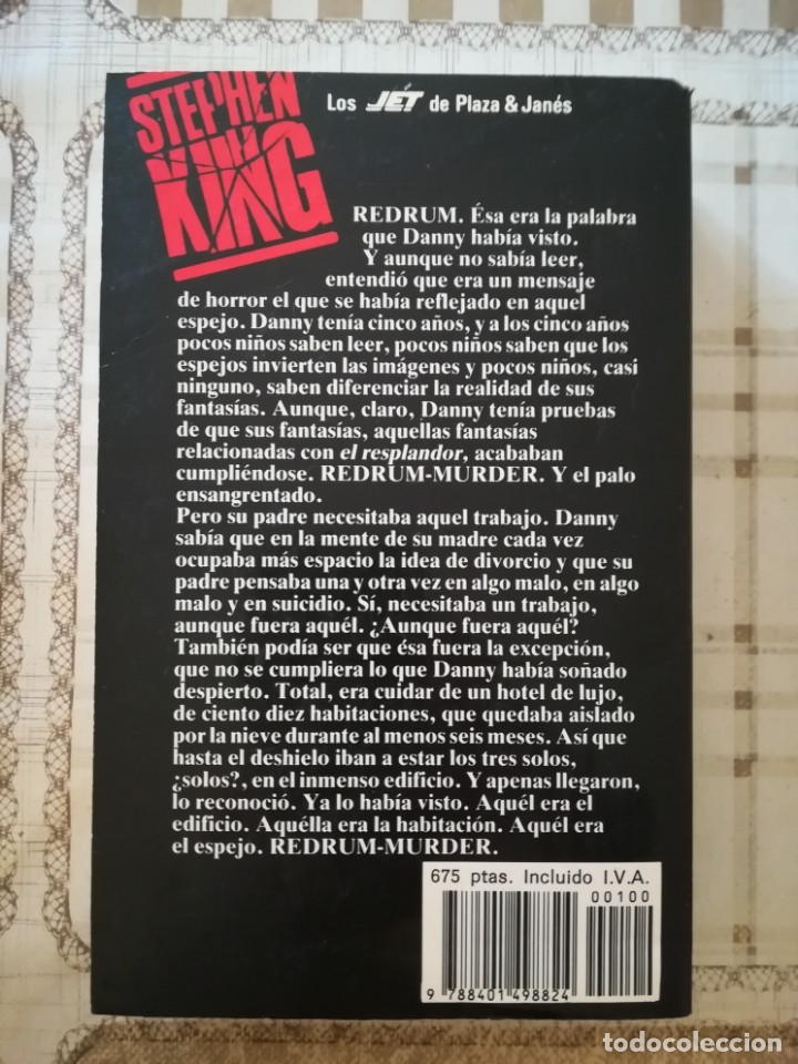 Libros de segunda mano: El resplandor - Stephen KIng - Foto 2