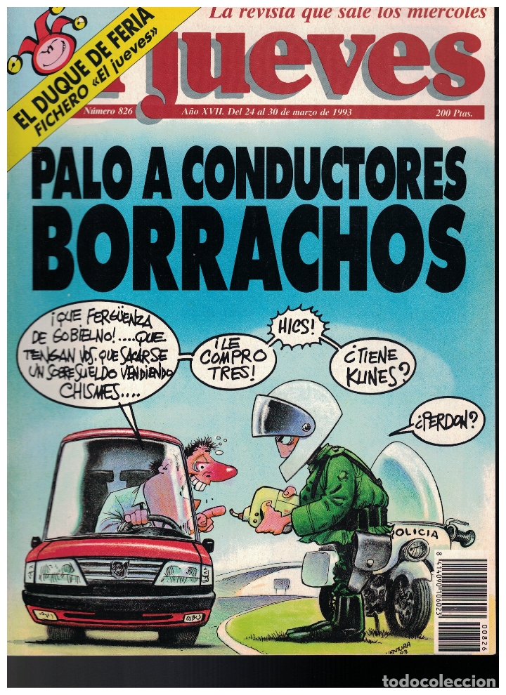 Libri di seconda mano: (Y-116) - EL JUEVES N&ordm; 826 - 1993