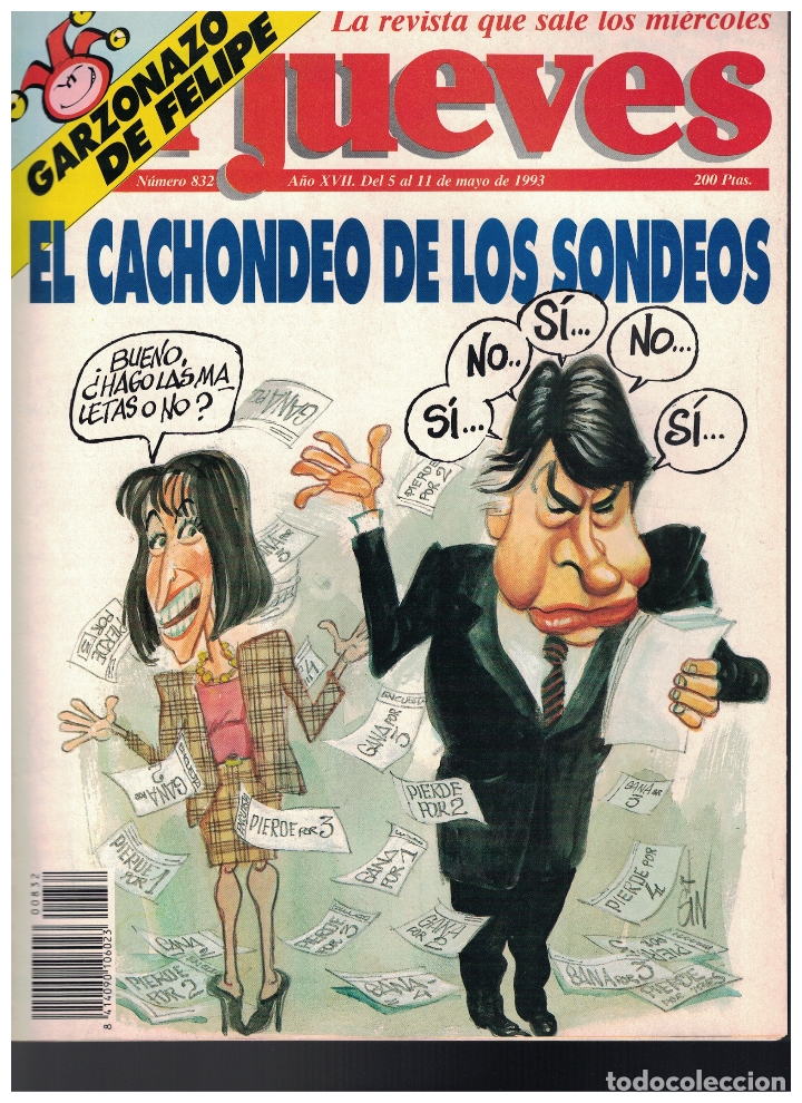 Gebrauchte B&uuml;cher: (Y-114) - EL JUEVES N&ordm; 832 - 1993