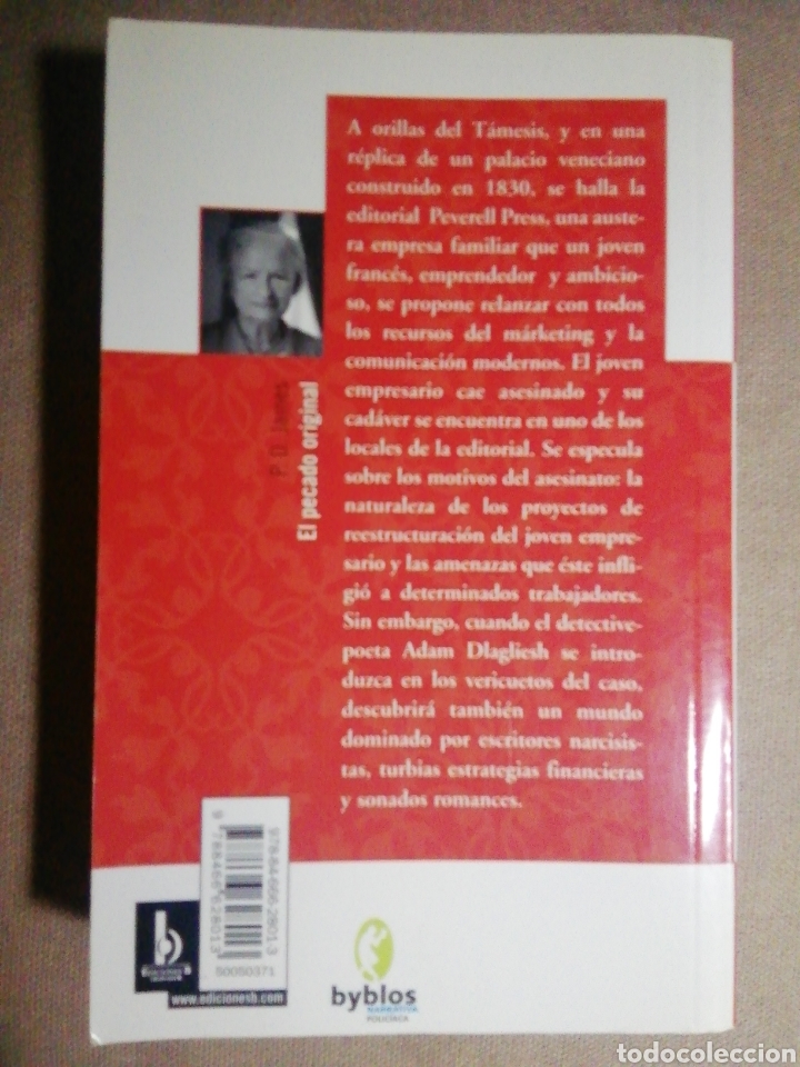 Libros de segunda mano: EL PECADO ORIGINAL. P. D. JAMES - Foto 2