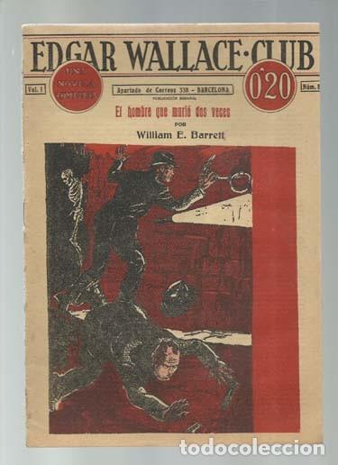 Gebrauchte B&uuml;cher: Edgar Walllace club 8: el hombre que murio dos veces, buen estado. Colecci&oacute;n A.T.
