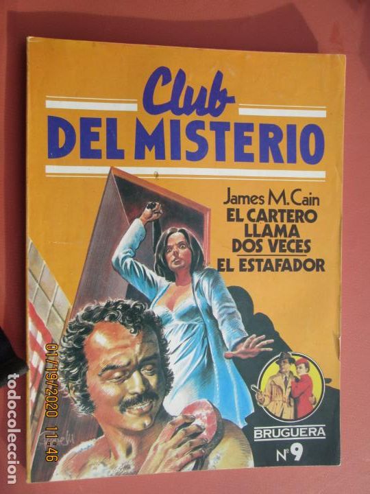 Gebrauchte B&uuml;cher: EL CARTERO LLAMA DOS VECES - EL ESTAFADOR -J. M.CAIN BRUGUERA CLUB DEL MISTERIO N&ordm; 9 1&ordf; EDICION