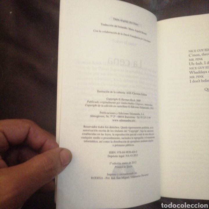 Libros de segunda mano: La cena - Foto 5