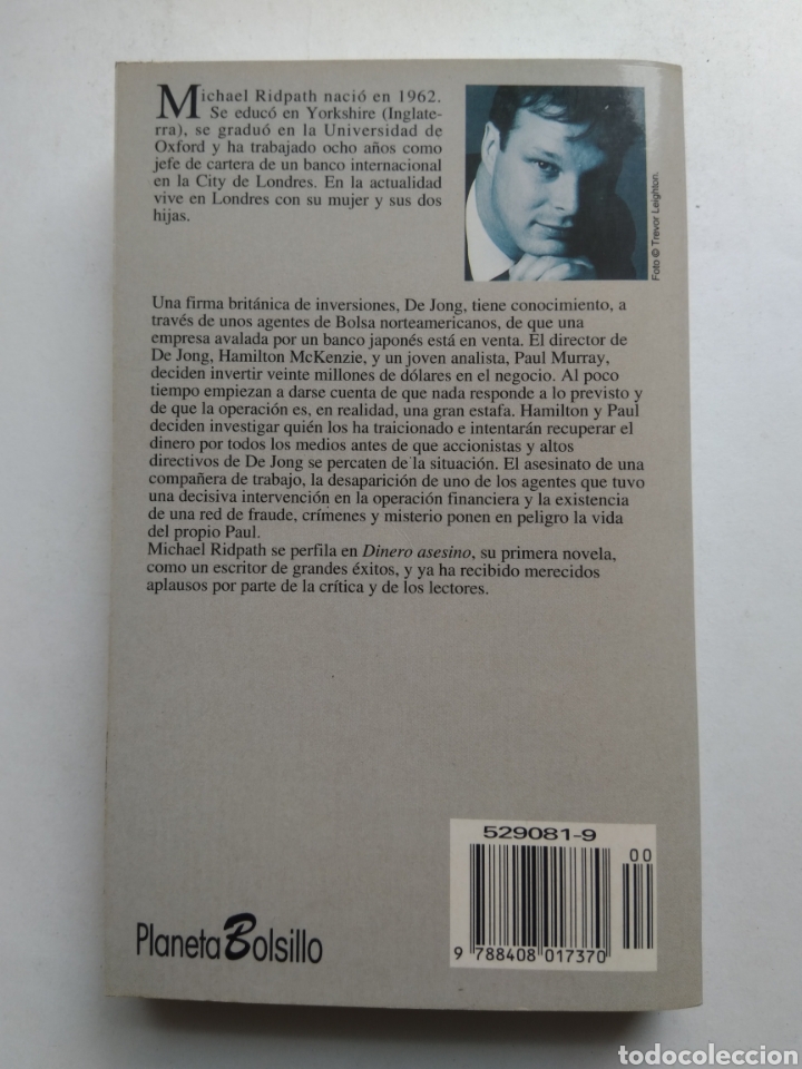 Libros de segunda mano: DINERO ASESINO/MICHAEL RIDPATH - Foto 2