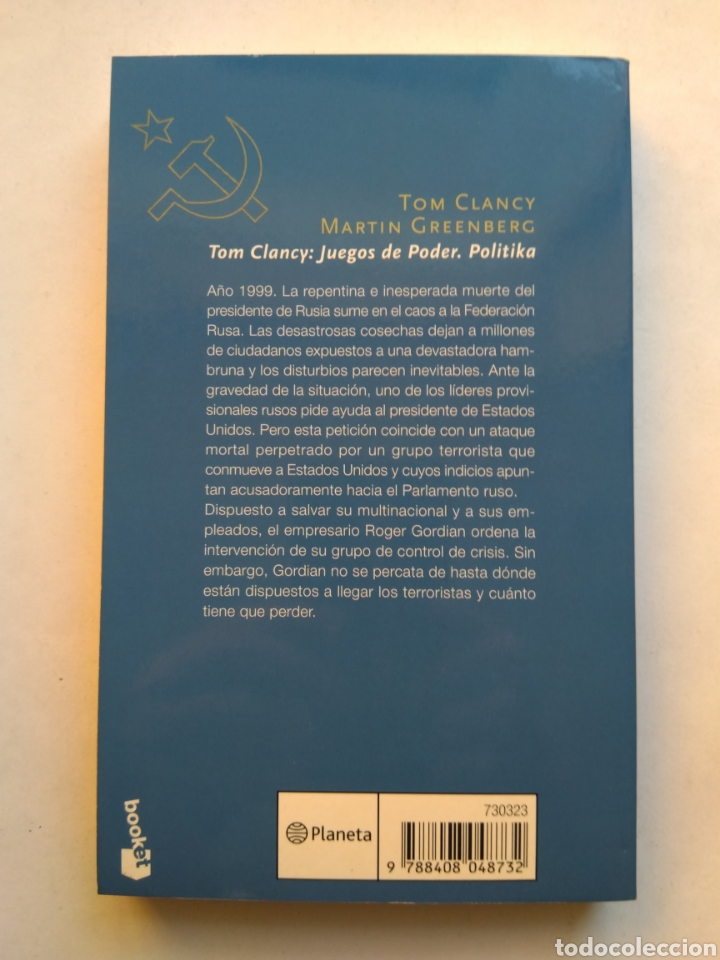 Libros de segunda mano: TOM CLANCY:JUEGOS DE PODER, POLITIKA/TOM CLANCY - Foto 2