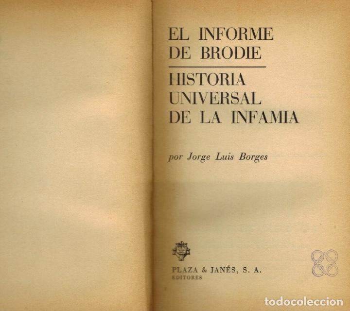 Libros de segunda mano: EL INFORME DE BRODIE - Foto 1