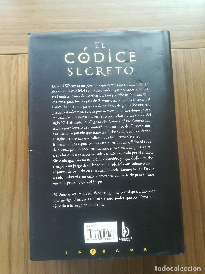 Libros de segunda mano: EL CODICE SECRETO LEV GROSSMAN - EDICIONES B 2004 - - Foto 2