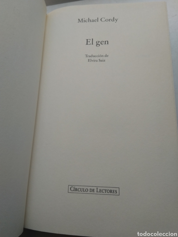 Libros de segunda mano: EL GEN/MICHAEL CORDY - Foto 3
