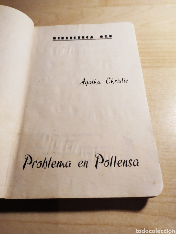Libros de segunda mano: EL PROBLEMA EN POLLENSA de &Aacute;gatha Christie ( 1961) . - Foto 2