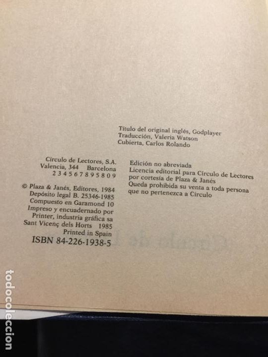 Libros de segunda mano: COMO SI FUERA DIOS. - ROBIN COOK. - Foto 3