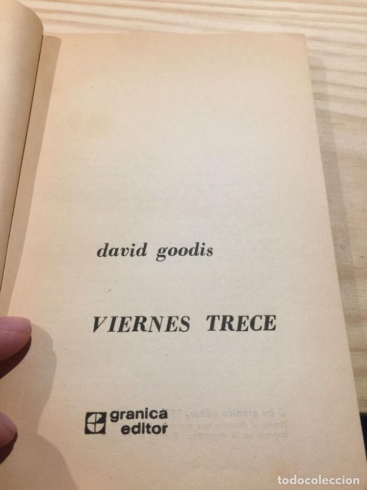 Libros de segunda mano: Viernes 13 - David Goodis - Foto 3