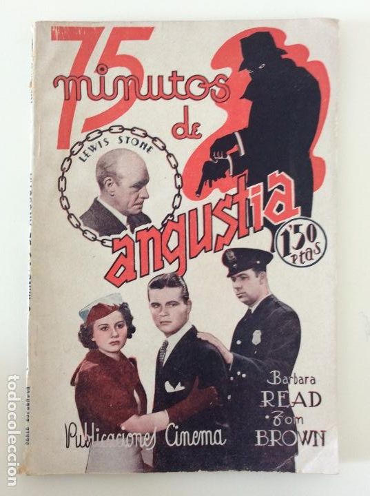 Libros de segunda mano: 75 MINUTOS DE ANGUSTIA. ANTONIO P&Eacute;REZ DE OLAGUER. PUBLICACIONES CINEMA. NOVELA POPULAR.