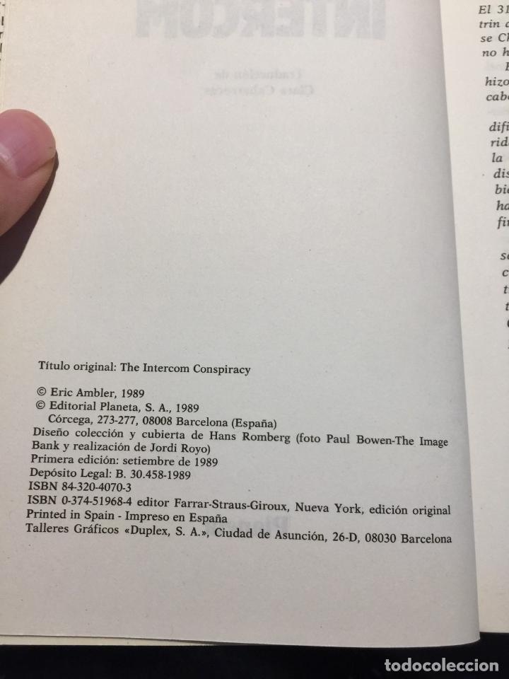 Libros de segunda mano: La conspiraci&oacute;n Intercom - Ambler, Eric - Foto 3