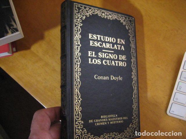 Libros de segunda mano: ESTUDIO EN ESCARLATA CONAN DOYLE SHERLOCK HOLMES EL SIGNO DE LOS CUATRO
