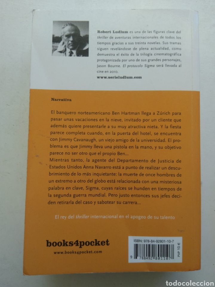 Libros de segunda mano: EL PROTOCOLO SIGMA/ROBERT LUDLUM - Foto 2