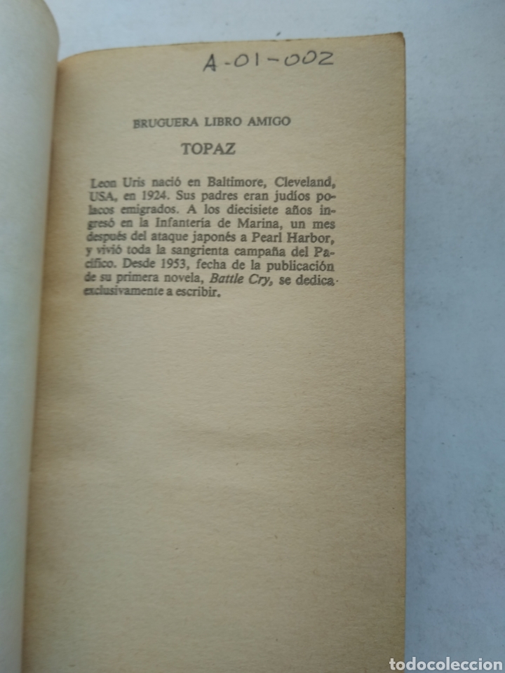 Libros de segunda mano: TOPAZ/LEON URIS - Foto 2