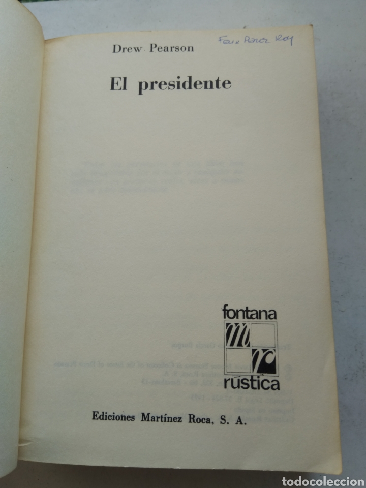 Libros de segunda mano: EL PRESIDENTE/DREW PEARSON - Foto 2