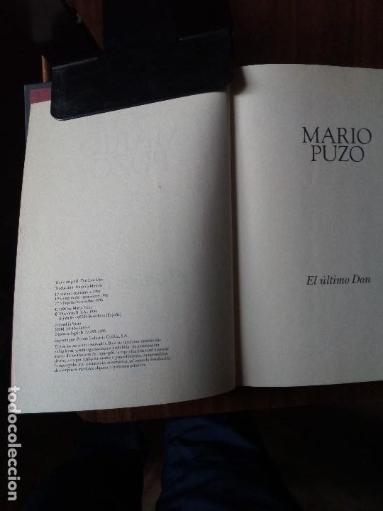 Libros de segunda mano: Mario Puzzo - El &uacute;ltimo Don - Foto 2