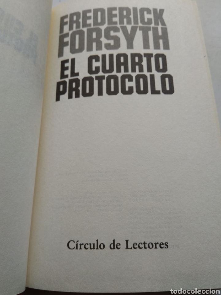 Libros de segunda mano: EL CUARTO PROTOCOLO/FREDERICK FORSYTH - Foto 2