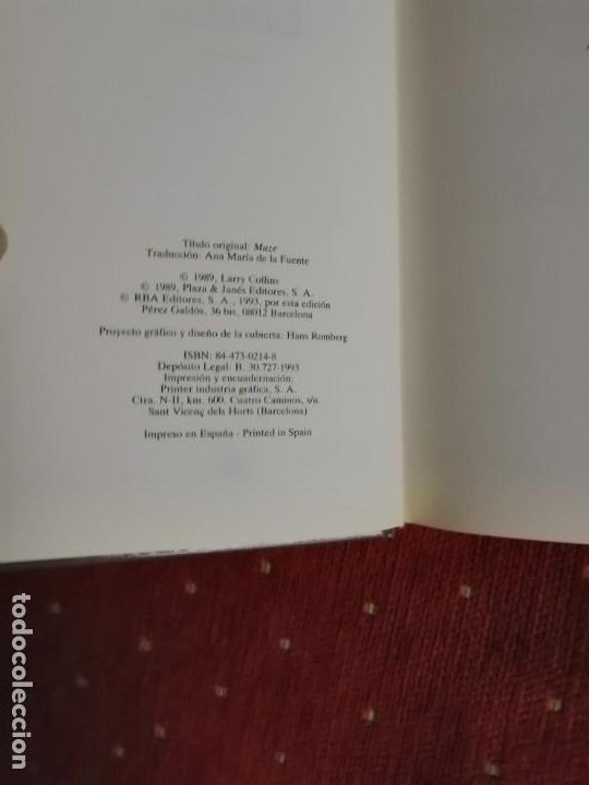 Libros de segunda mano: Laberinto (LARRY COLLINS) - Foto 2
