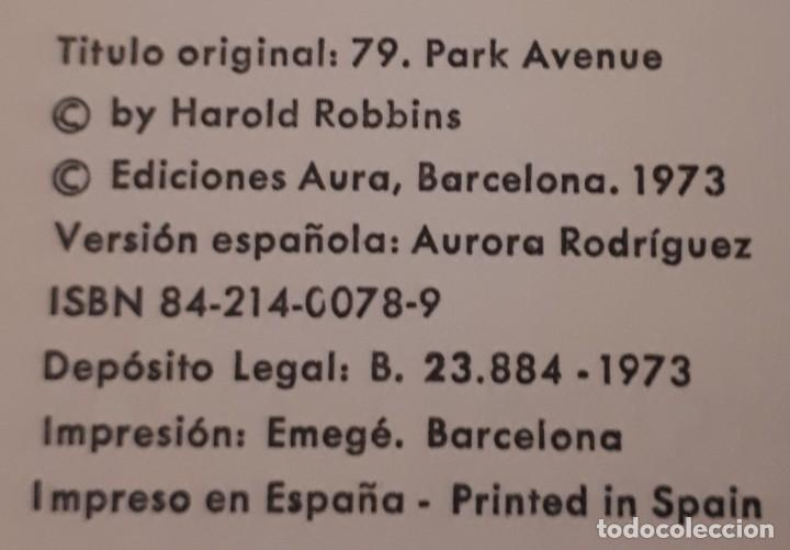 Libros de segunda mano: Avenida del parque, 79 &ndash; Harold Robbins - Foto 2
