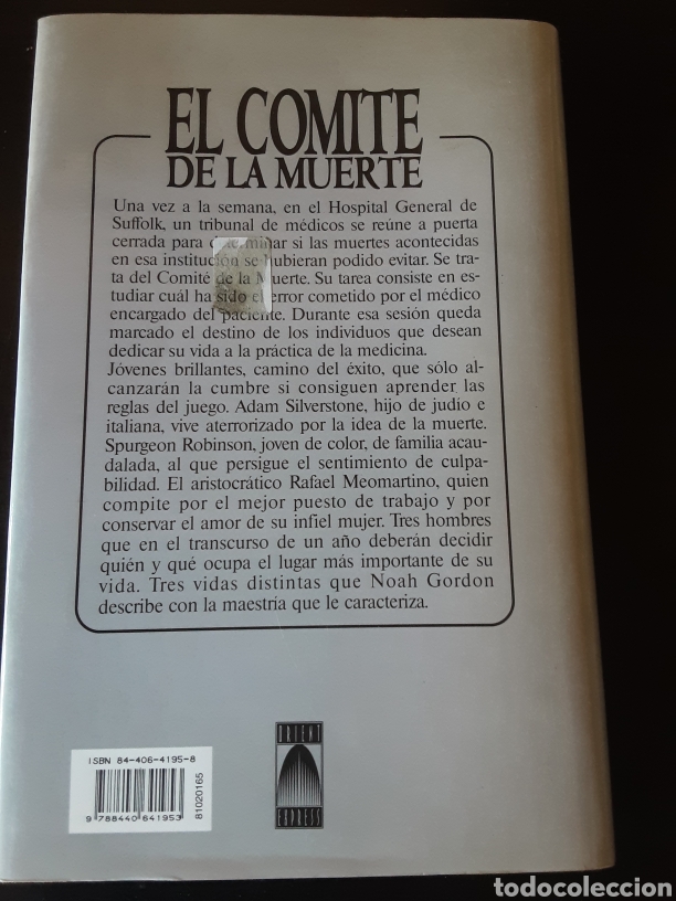 Libros de segunda mano: El comit&eacute; de la muerte. Noah Gordon - Foto 3