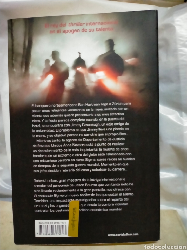 Libros de segunda mano: ROBERT LUDLUM. EL PROTOCOLO SIGMA .UMBRIEL - Foto 2