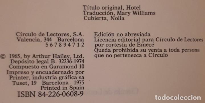 Libros de segunda mano: Hotel &ndash; Arthur Hailey - Foto 2
