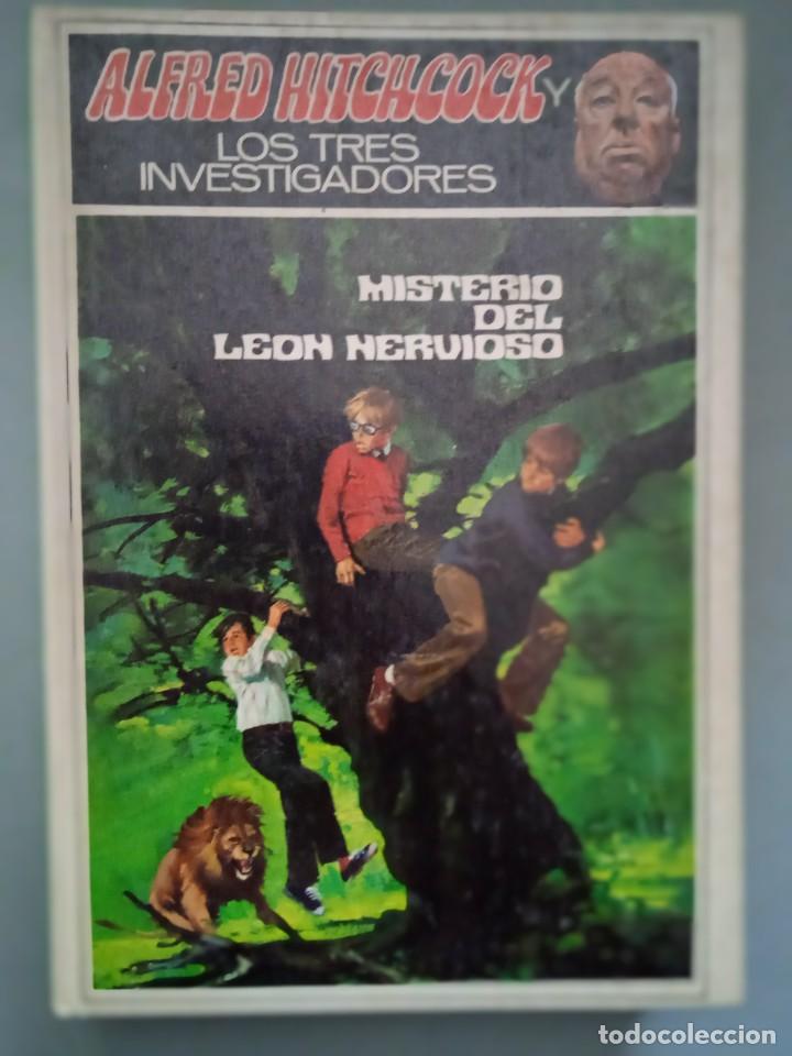 Libros de segunda mano: ALFRED HITCHCOCK Y LOS TRES INVESTIGADORES-MISTERIO DEL LEON NERVIOSO-EDICIONES MOLINO