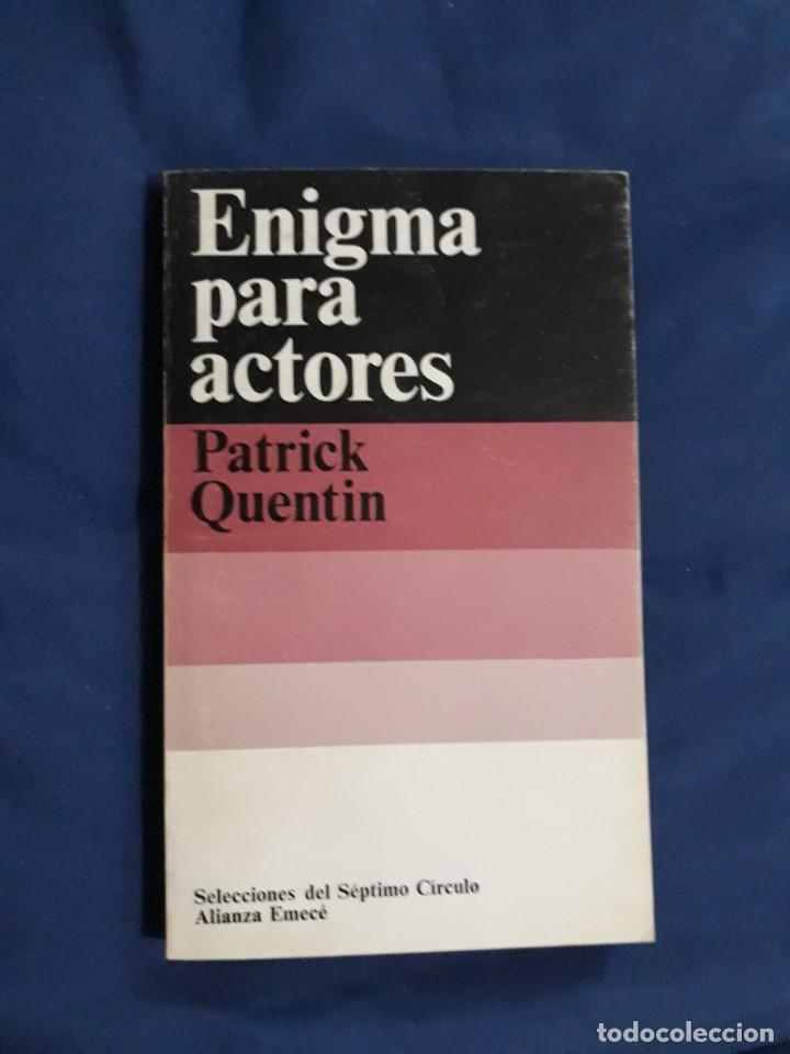 Libros de segunda mano: ENIGMA PARA ACTORES - PATRICK QUENTIN - Foto 1