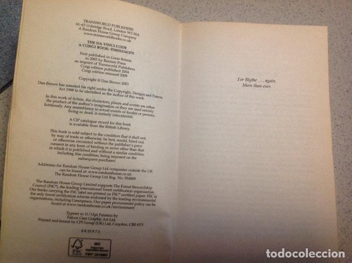 Libros de segunda mano: El c&oacute;digo da vinci. Dan brown. Acm - Foto 2