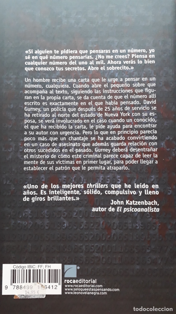 Libros de segunda mano: Thriller de John Verdon - Foto 2