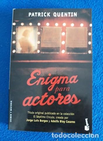 Libros de segunda mano: ENIGMA PARA ACTORES - PATRICK QUENTIN - Foto 1