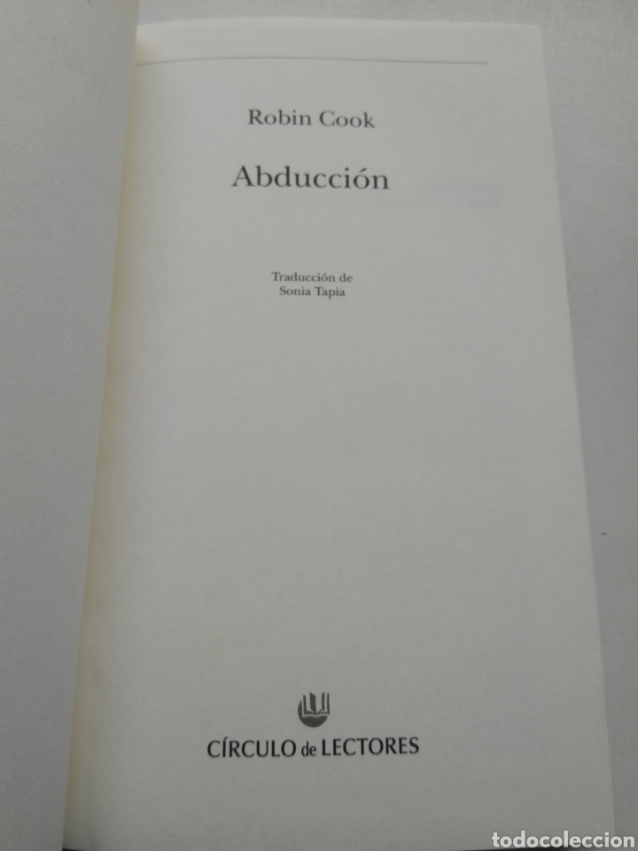 Libros de segunda mano: ABDUCCI&Oacute;N/ROBIN COOK - Foto 2