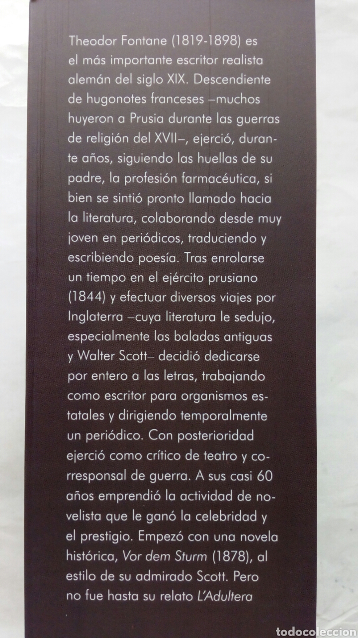 Libros de segunda mano: Bajo el peral. Theodor Fontane. - Foto 3