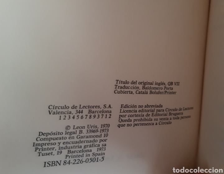 Libros de segunda mano: QB VII. Leon Uris - Foto 3