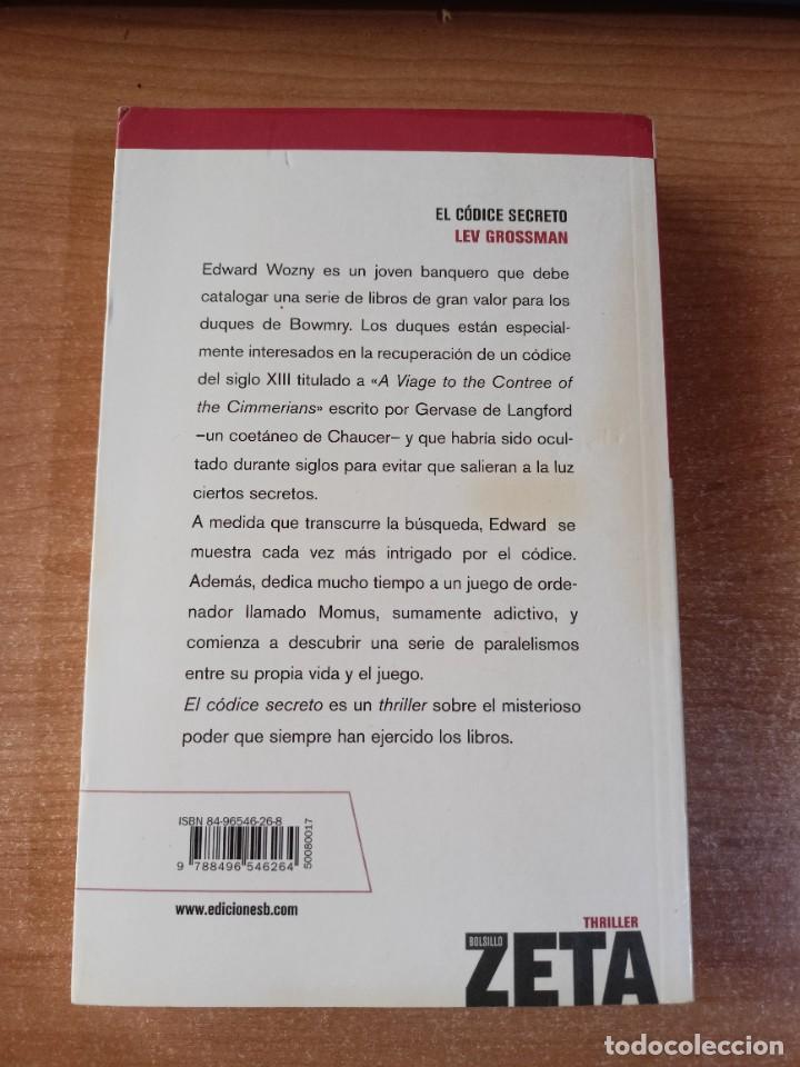 Libros de segunda mano: El c&oacute;dice secreto - Lev Grossman - Foto 2