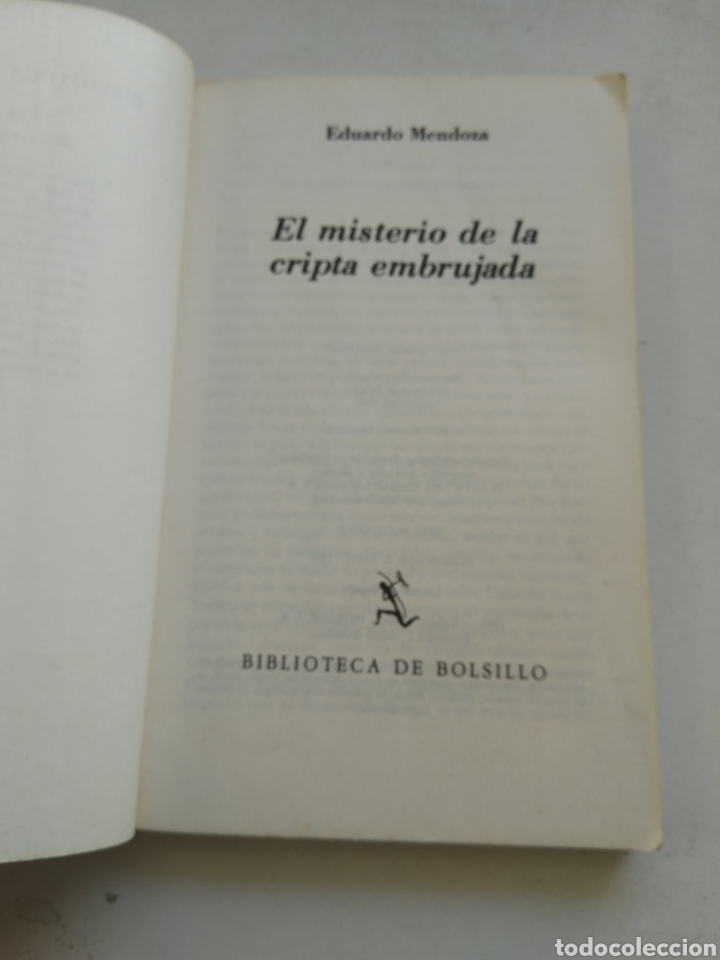 Libros de segunda mano: EL MISTERIO DE LA CRIPTA EMBRUJADA/EDUARDO MENDOZA - Foto 2
